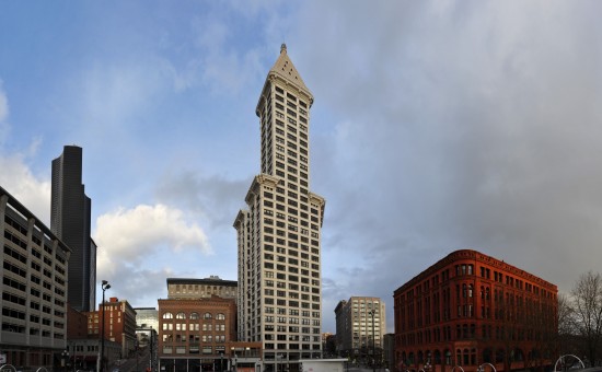Smith Tower, das erste Hochhaus der Stadt.