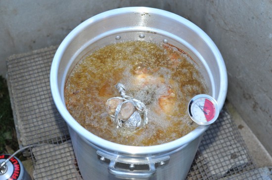 Während des frittierens. During frying.